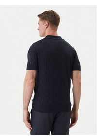 Karl Lagerfeld - KARL LAGERFELD Polo 655005 562301 Granatowy Slim Fit. Typ kołnierza: polo. Kolor: niebieski. Materiał: bawełna #5