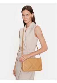 Calvin Klein Torebka Re-Lock Quilt Shoulder Bag K60K611021 Brązowy. Kolor: brązowy #4