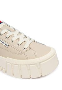 Tommy Jeans Sneakersy Tjw Vulc Flatform Leather EN0EN03008 Beżowy. Kolor: beżowy. Materiał: skóra #6