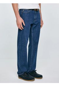 Big-Star - Jeansy męskie z prostą nogawką granatowe Colt 539. Okazja: na co dzień. Stan: podwyższony. Kolor: niebieski. Styl: casual, elegancki, klasyczny #5
