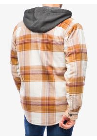 Koszula turystyczna męska Carhartt Flannel Sherpa-Lined Hooded Shirt Jac. Kolor: brązowy