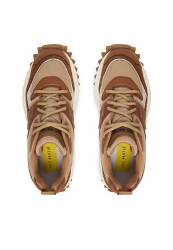 Vic Matié Sneakersy 1F2100DHD22BPFTI36 Brązowy. Kolor: brązowy. Materiał: skóra