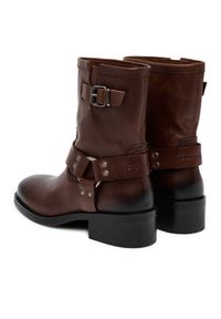 Tommy Jeans Botki Tjw Biker EN0EN02811 Brązowy. Kolor: brązowy. Materiał: skóra #4