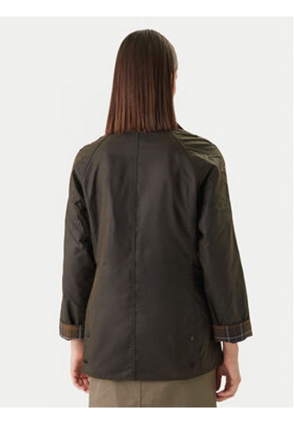 Barbour Kurtka przejściowa Classic Beadnell LWX0668OL71 Zielony Regular Fit. Kolor: zielony. Materiał: bawełna