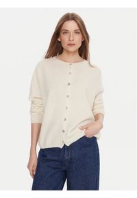 Kontatto Kardigan 3M0978C Écru Relaxed Fit. Materiał: wełna