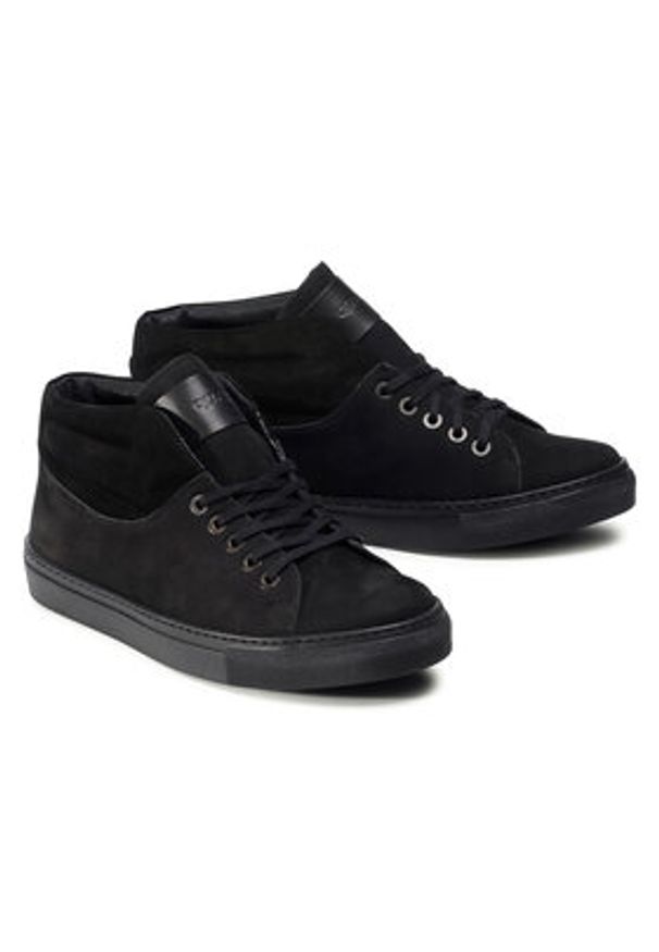 QUAZI Sneakersy QZ-52-05-000866 Czarny. Kolor: czarny. Materiał: nubuk, skóra