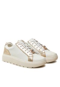 Geox Sneakersy D Graisy D46XFG 046JS C1ZH6 Biały. Kolor: biały. Materiał: skóra #4