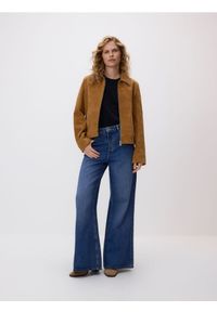 Reserved - Jeansy wide leg - niebieski. Kolor: niebieski