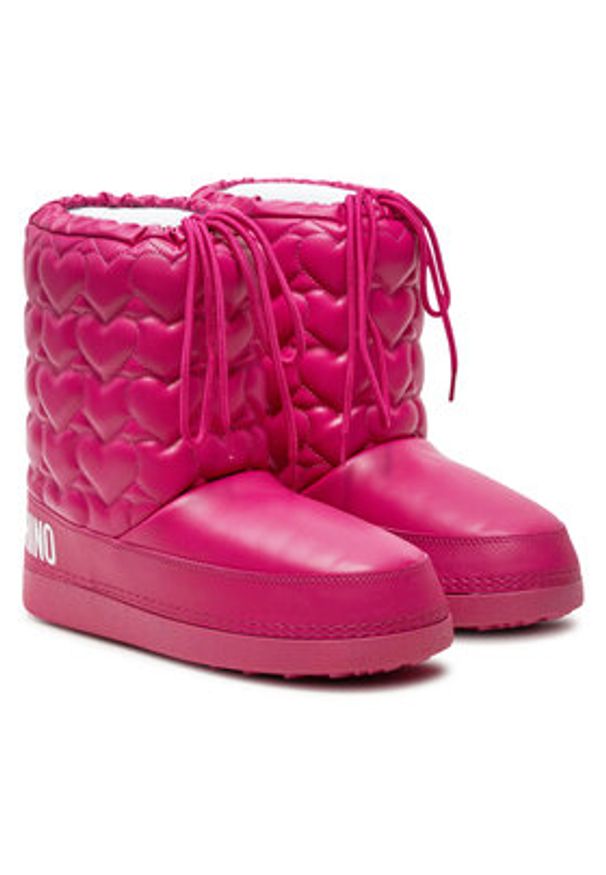 Love Moschino - LOVE MOSCHINO Śniegowce JA24082G1LISE626 Różowy. Kolor: różowy. Materiał: skóra