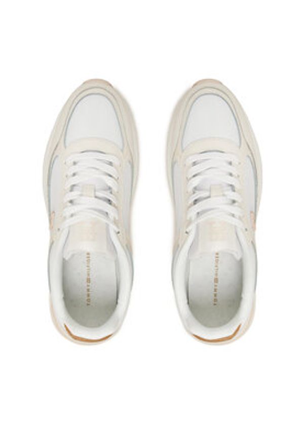 TOMMY HILFIGER - Tommy Hilfiger Sneakersy Casual Fashion Runner FW0FW08325 Kolorowy. Okazja: na co dzień. Materiał: skóra. Wzór: kolorowy