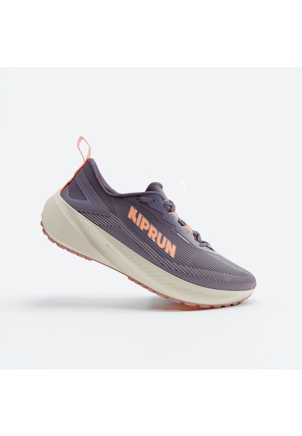 KIPRUN - Buty do biegania damskie Kiprun 500 WR. Kolor: pomarańczowy, różowy, wielokolorowy, fioletowy. Sport: bieganie