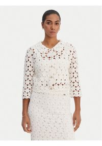 Fracomina Kardigan FR26ST8018K488R6 Écru Regular Fit. Materiał: bawełna #1