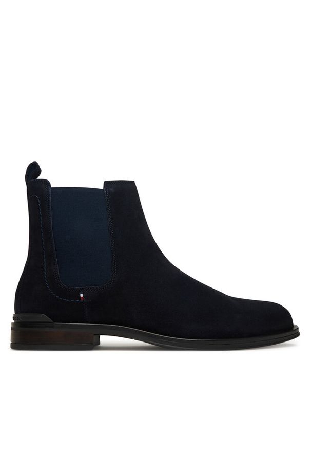 TOMMY HILFIGER - Sztyblety Tommy Hilfiger. Kolor: niebieski