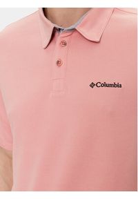 columbia - Columbia Polo Nelson Point 1772721 Czerwony Regular Fit. Typ kołnierza: polo. Kolor: czerwony. Materiał: syntetyk