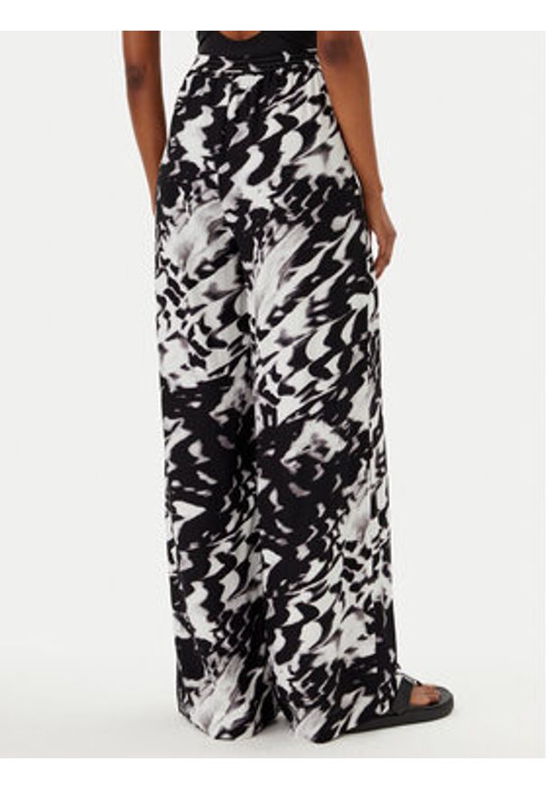 Calvin Klein Swimwear Spodnie palazzo KW0KW02823 Czarny Relaxed Fit. Kolor: czarny. Materiał: wiskoza