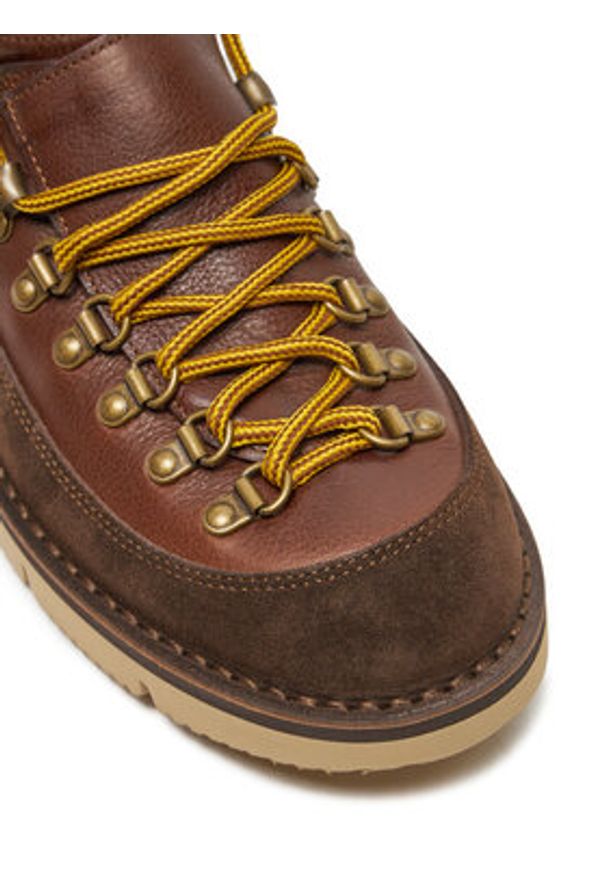 Fracap Półbuty Magnifico MA187 Brązowy. Kolor: brązowy. Materiał: zamsz, skóra