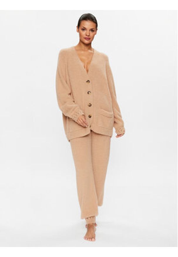 LA PERLA - La Perla Kardigan 0056190 Beżowy Relaxed Fit. Kolor: beżowy. Materiał: syntetyk