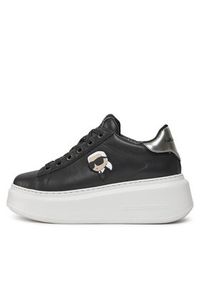 Karl Lagerfeld - KARL LAGERFELD Sneakersy KL63530N Czarny. Kolor: czarny. Materiał: skóra #4