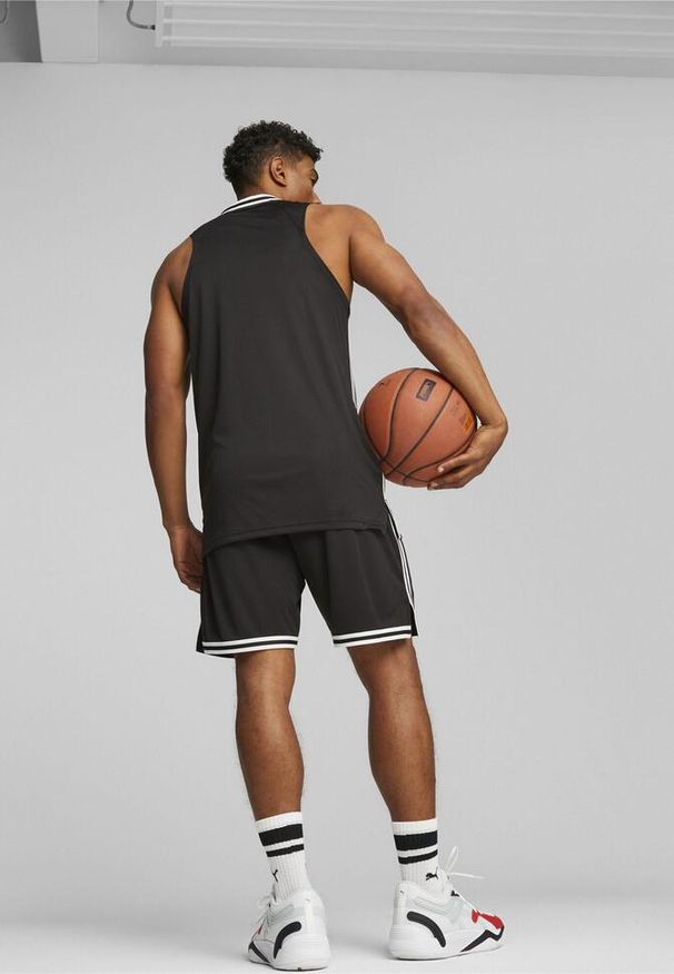 Puma - Męska koszulka do koszykówki Hoops Team PUMA Black. Kolor: czarny