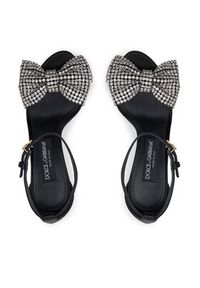 DOLCE & GABBANA - Dolce&Gabbana Sandały CR1793 A9S43 Czarny. Kolor: czarny. Materiał: materiał