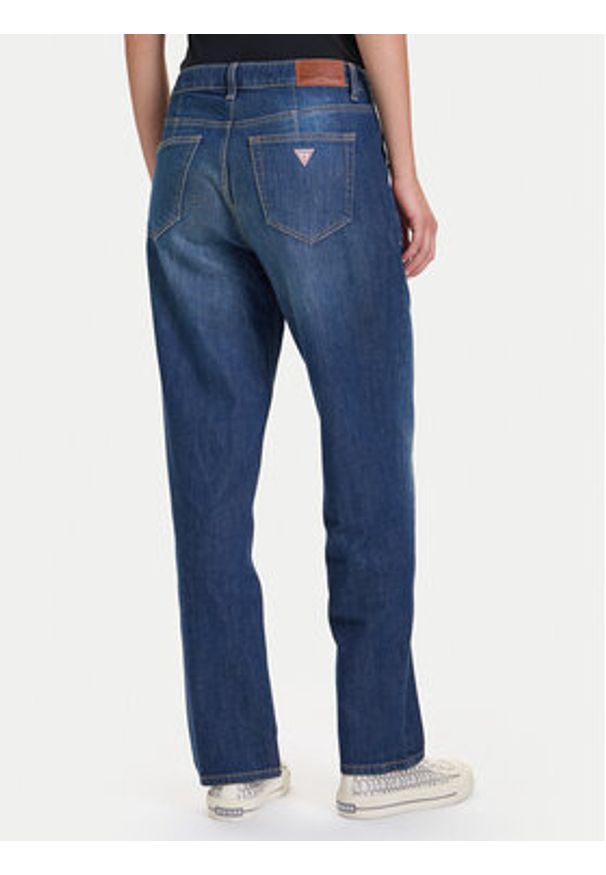 Guess Jeans Jeansy W5BA3O D0026 Niebieski Boyfriend Fit. Kolor: niebieski