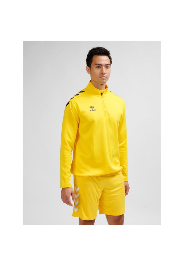 Bluza 1/2 zip Hummel Core XK. Kolor: pomarańczowy, wielokolorowy, żółty. Sport: piłka ręczna
