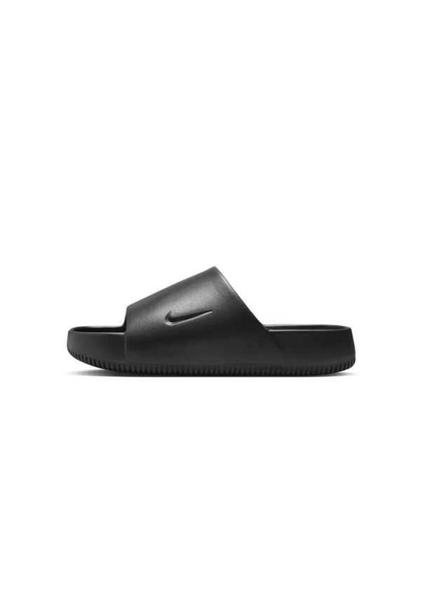 Klapki męskie Nike Calm Slide. Zapięcie: bez zapięcia. Kolor: czarny. Materiał: syntetyk, materiał. Sezon: lato. Sport: turystyka piesza