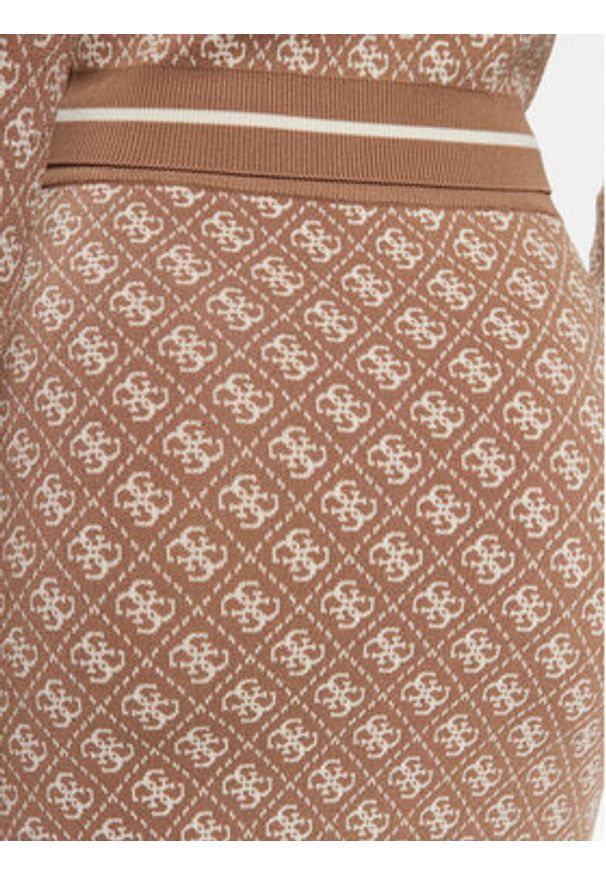 Guess Spódnica ołówkowa W4BD53 Z37K0 Beżowy Regular Fit. Kolor: beżowy. Materiał: wiskoza