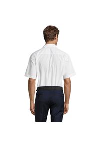 SOL'S - Koszula Biznesowa Bristol Plain Poplin Unisex Dla Dorosłych. Okazja: na spotkanie biznesowe. Kolor: biały. Styl: biznesowy