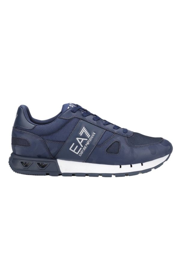 EA7 Emporio Armani - EA7 Granatowe sneakersy. Kolor: niebieski