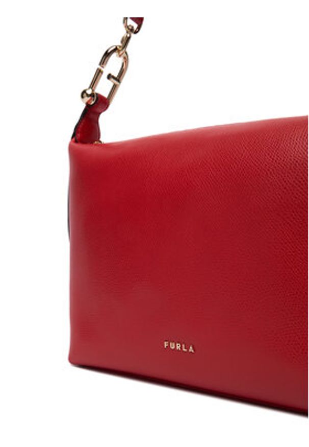 Furla Torebka Tonie Mini WE00877 A.0023 CN 4484S Czerwony. Kolor: czerwony. Materiał: skórzane