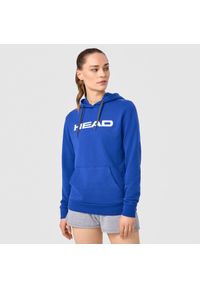 Bluza damska z kapturem Head Club Original. Typ kołnierza: kaptur. Kolor: niebieski. Materiał: polar. Wzór: nadruk. Sezon: zima. Sport: tenis