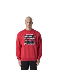 EVERLAST - Bluza męska Everlast Streetwear Crewneck. Kolor: czerwony #1