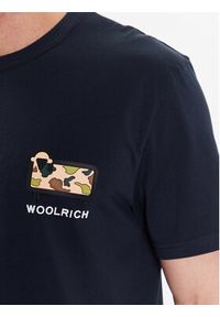 Woolrich T-Shirt Camo Sheep CFWOTE0087MRUT2926 Granatowy Regular Fit. Kolor: niebieski. Materiał: bawełna #4