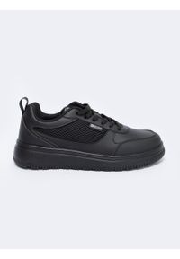 Big-Star - Sneakersy męskie czarne NN174143 906. Kolor: czarny. Materiał: jeans, skóra ekologiczna