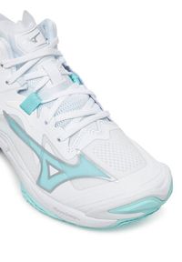 Mizuno Buty halowe Wave Lightning Z8 Mid V1GC2405 Biały. Kolor: biały. Materiał: skóra. Model: Mizuno Wave #5