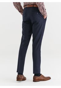 Pako Lorente - PAKO LORENTE – Spodnie garniturowe w kratę Windowpane. Materiał: lycra, poliester, wełna #8