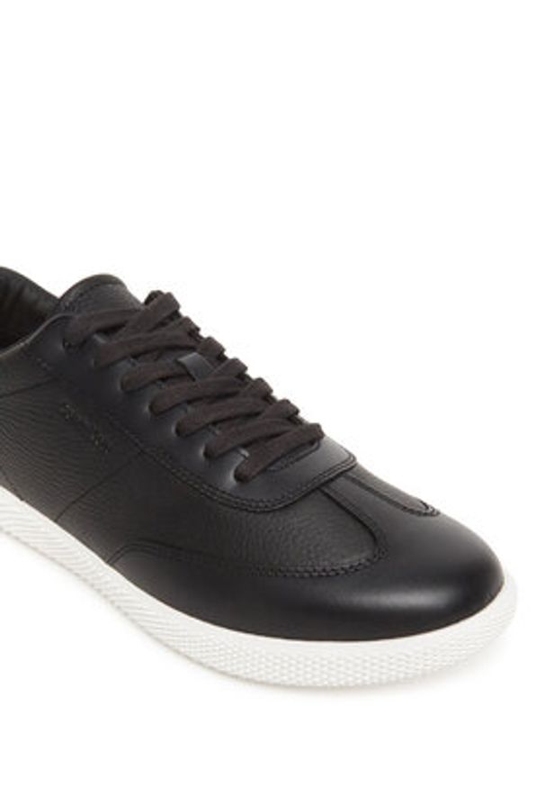 Calvin Klein Sneakersy Low Top Lace Up Tmbl Lth HM0HM01803 Czarny. Kolor: czarny. Materiał: skóra