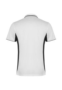 ROLY - Sportowa Koszulka Polo Z Krótkim Rękawem Dla Dorosłych Unisex Montmelo. Typ kołnierza: polo. Kolor: czarny, biały, wielokolorowy. Długość rękawa: krótki rękaw. Długość: krótkie. Styl: sportowy