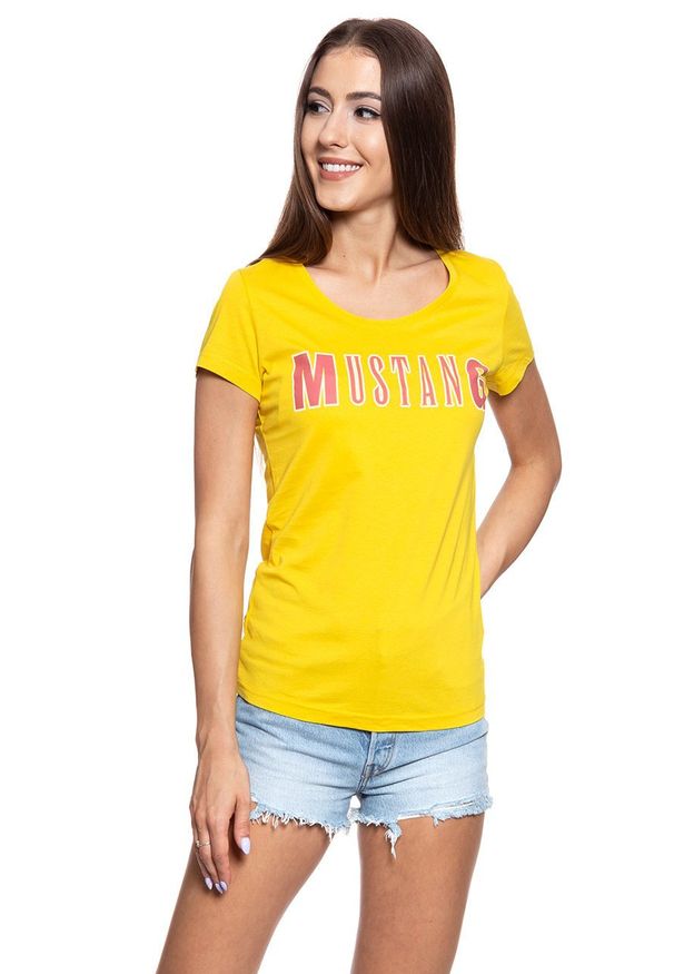 Mustang - MUSTANG T SHIRT DAMSKI Alexia C Print 1009641 9046. Wzór: nadruk