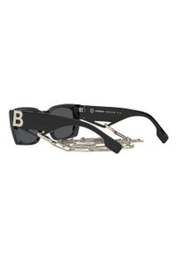 Burberry Okulary przeciwsłoneczne damskie kolor czarny. Kształt: prostokątne. Kolor: czarny #2