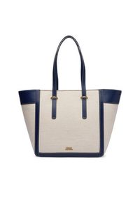 TOMMY HILFIGER - Tommy Hilfiger Torebka Th Script Tote Canvas AW0AW18829 Kremowy. Kolor: kremowy #6