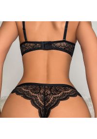 Intica - Komplet bielizny z koronki na romantyczne chwile Marge. Kolor: czarny. Materiał: koronka. Wzór: koronka #4