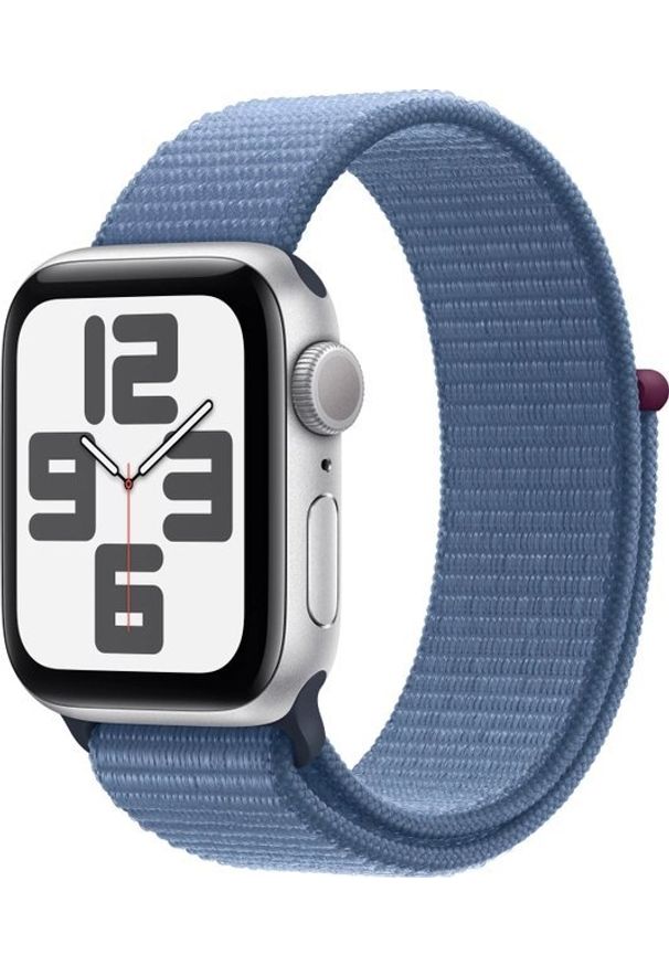 APPLE - Smartwatch Apple Watch SE 2023 GPS + Cellular 44mm Silver Alu Sport Loop Niebieski (MRHM3QF/A). Rodzaj zegarka: smartwatch. Kolor: niebieski. Styl: sportowy