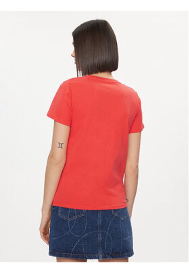 Pepe Jeans T-Shirt Wendy PL505480 Czerwony Regular Fit. Kolor: czerwony. Materiał: bawełna