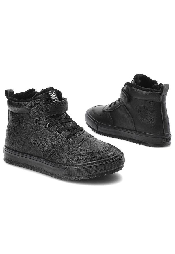 Big-Star - Czarne Sneakersy Big Star Ocieplane Buty Dziecięce. Kolor: czarny. Materiał: materiał, skóra ekologiczna. Szerokość cholewki: normalna