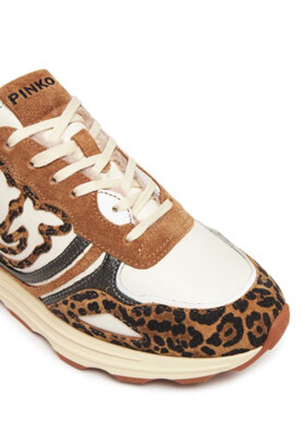 Pinko - PINKO Sneakersy Zoe 01 SS0087P121 Beżowy. Kolor: beżowy. Materiał: zamsz, skóra