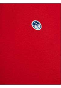 North Sails T-Shirt Bollo 692970 Czerwony Regular Fit. Kolor: czerwony. Materiał: bawełna #3