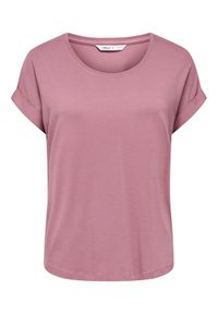 only - ONLY T-Shirt Moster 15106662 Różowy Regular Fit. Kolor: różowy. Materiał: wiskoza #1