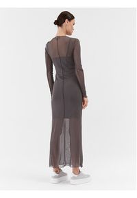 Brave Soul Sukienka codzienna LDRJ-225DAISIE Szary Regular Fit. Okazja: na co dzień. Kolor: szary. Materiał: syntetyk. Typ sukienki: proste. Styl: casual #5